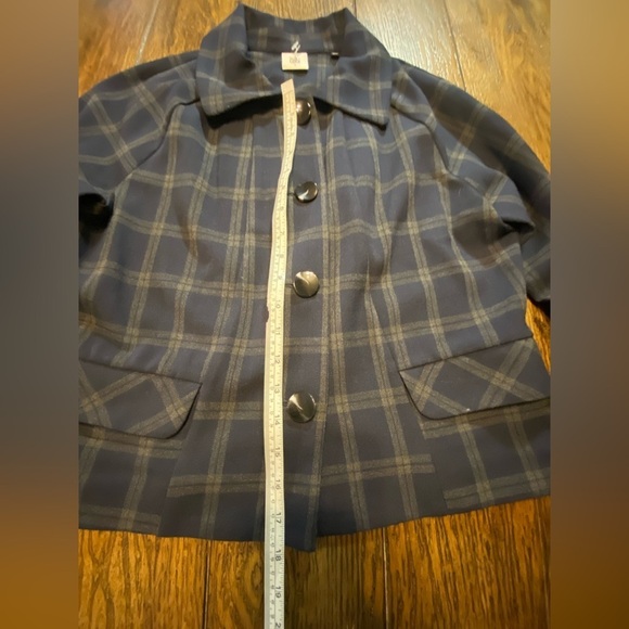 Cabi Plaid Blazer Size Small B18 - Picture 3 of 4